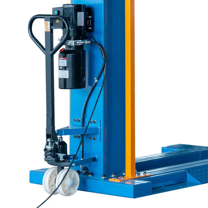 Manual Lock Single Post Portable Car Lift 6400 lb 71 in Height