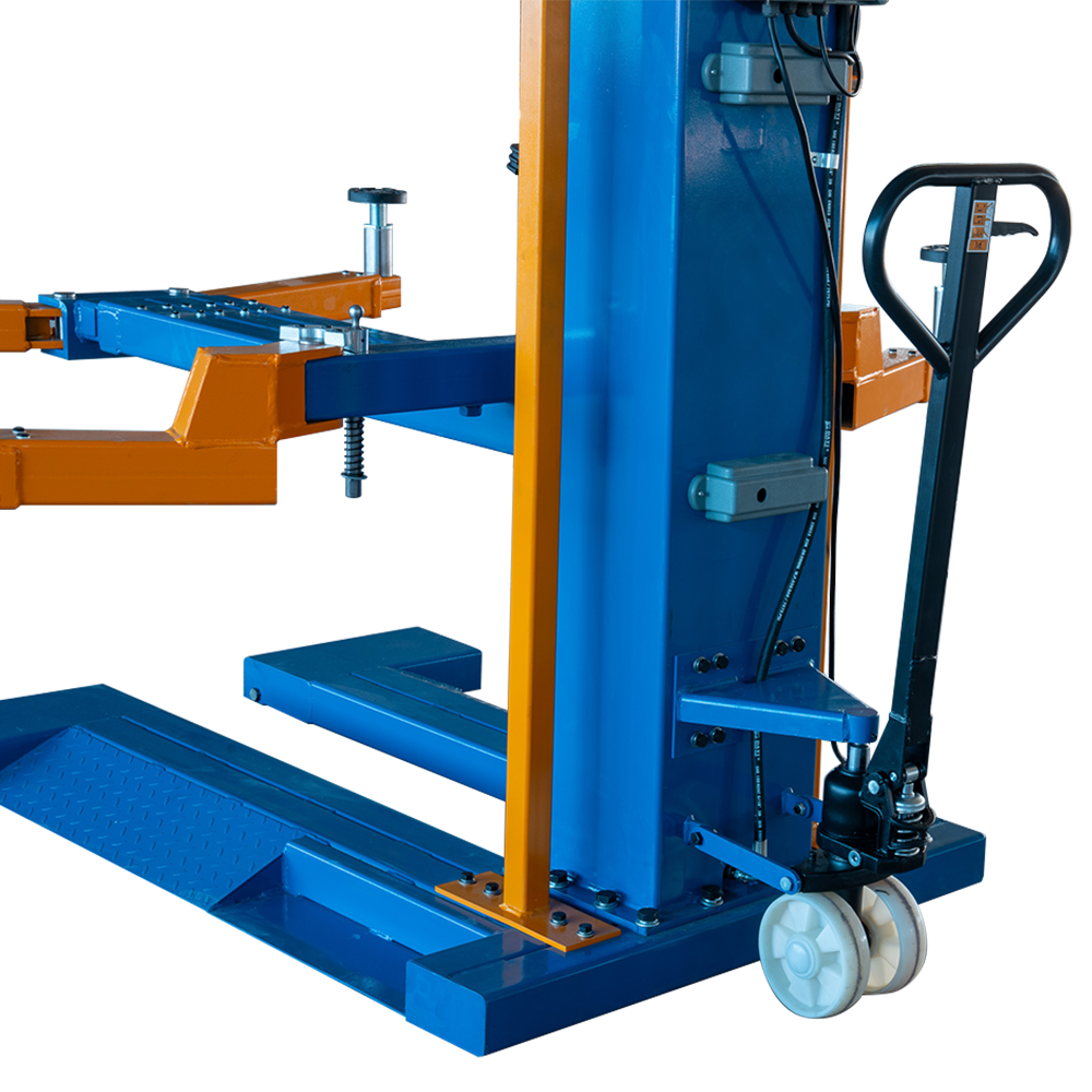2900KG Single Post Mobile Car Lift with Electric Unlocking